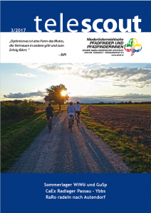 Telescout 2017-3 Radfahren beim Sonnenuntergang
